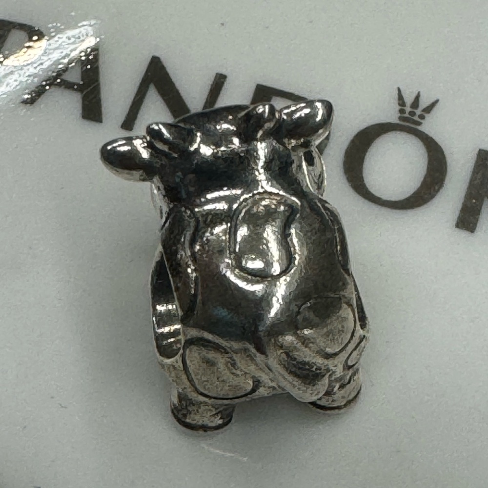 Pandora Silver Cow Charm